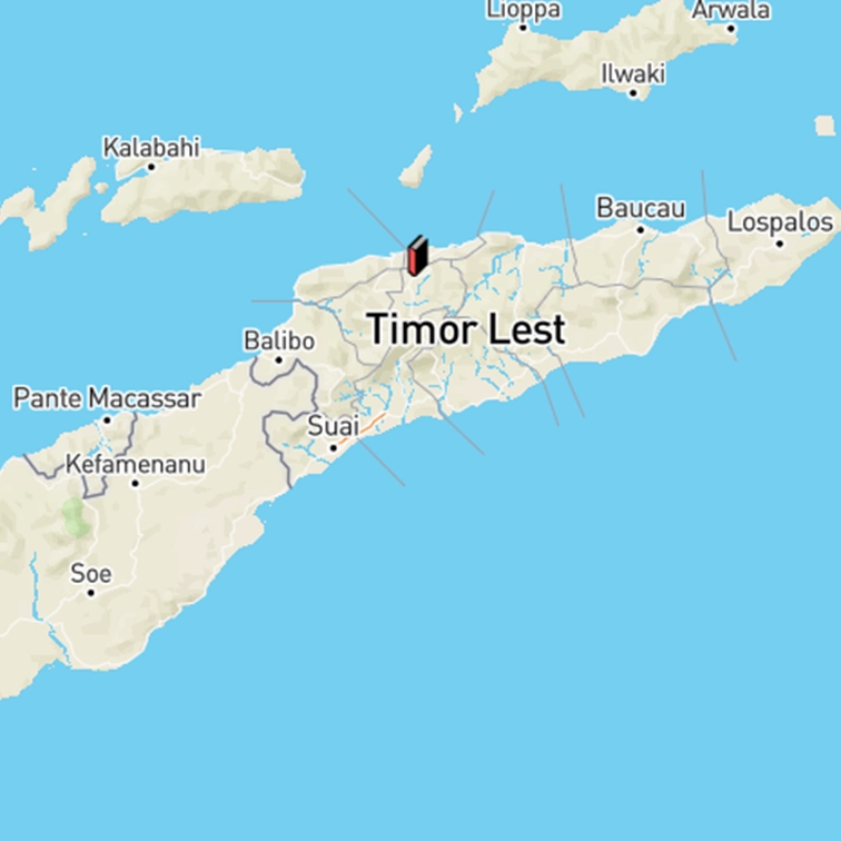 Mapa de Timor Leste